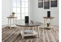  white occasional tables all   