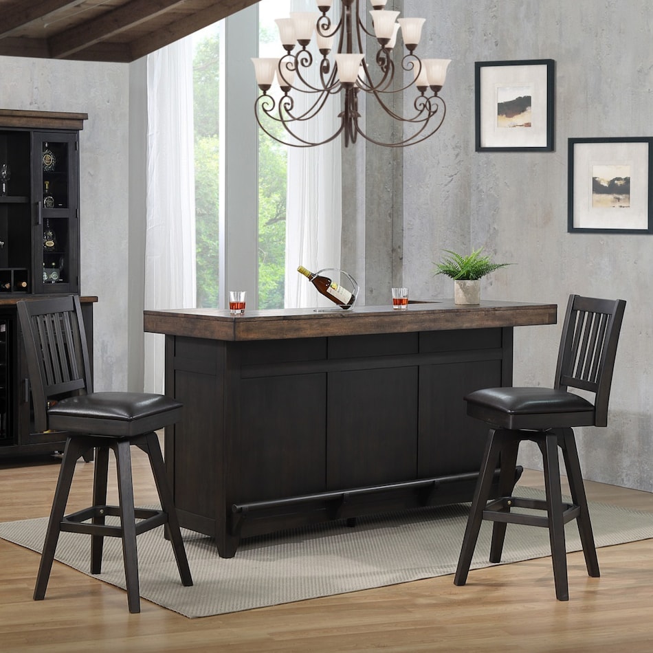  black pub   bar units   stools   