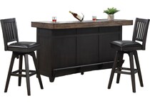  black pub   bar units   stools   