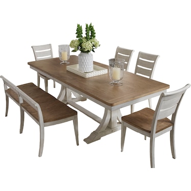 Farmhouse Reimagined 6 Piece Dining Room Set