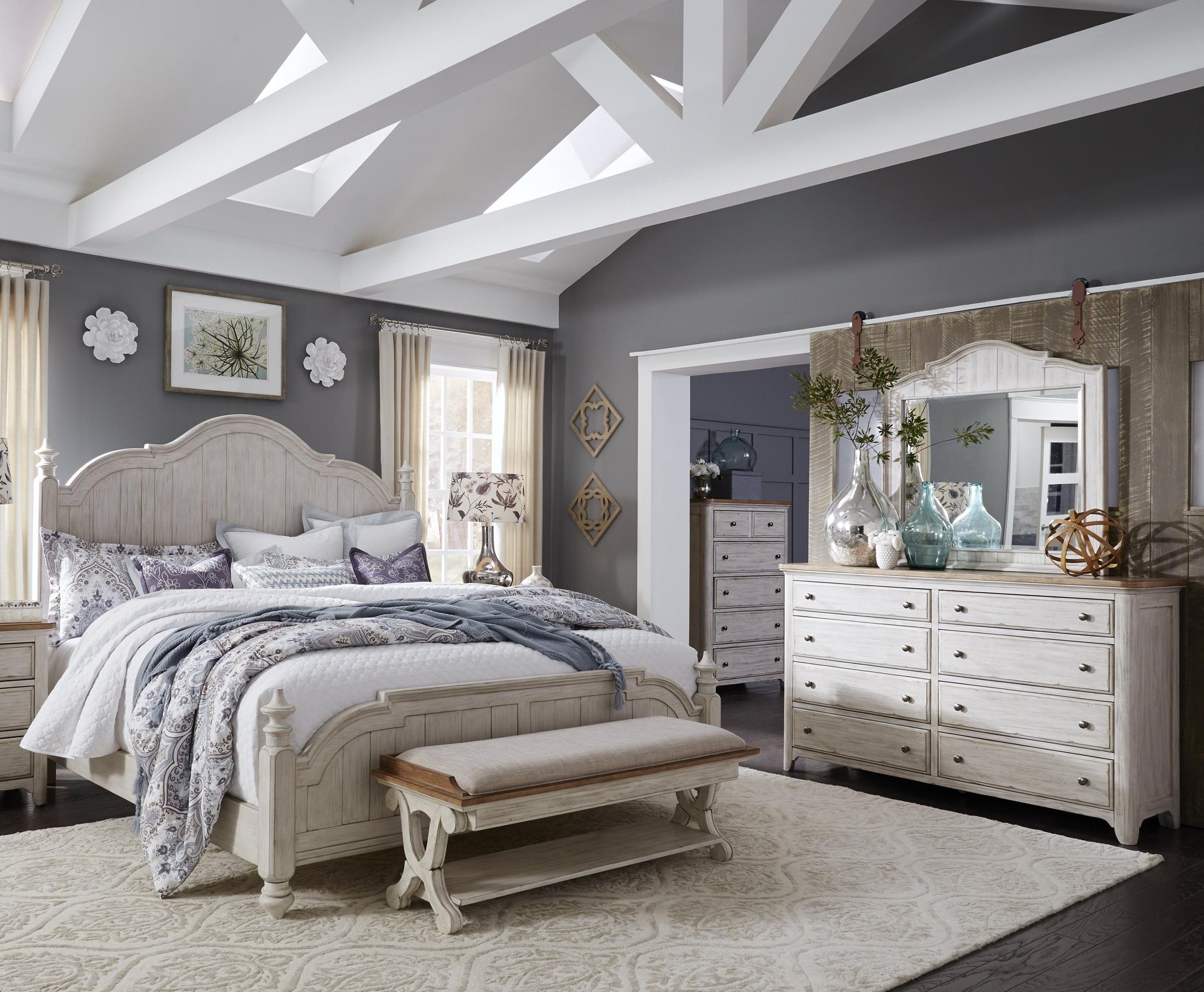 Farmhouse Reimagined 4 Piece Queen Bedroom Set