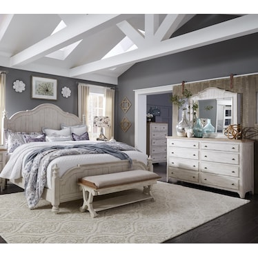 Farmhouse Reimagined 4 Piece King Bedroom Set