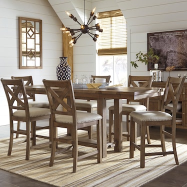 Moriville 7 Piece Pub Set