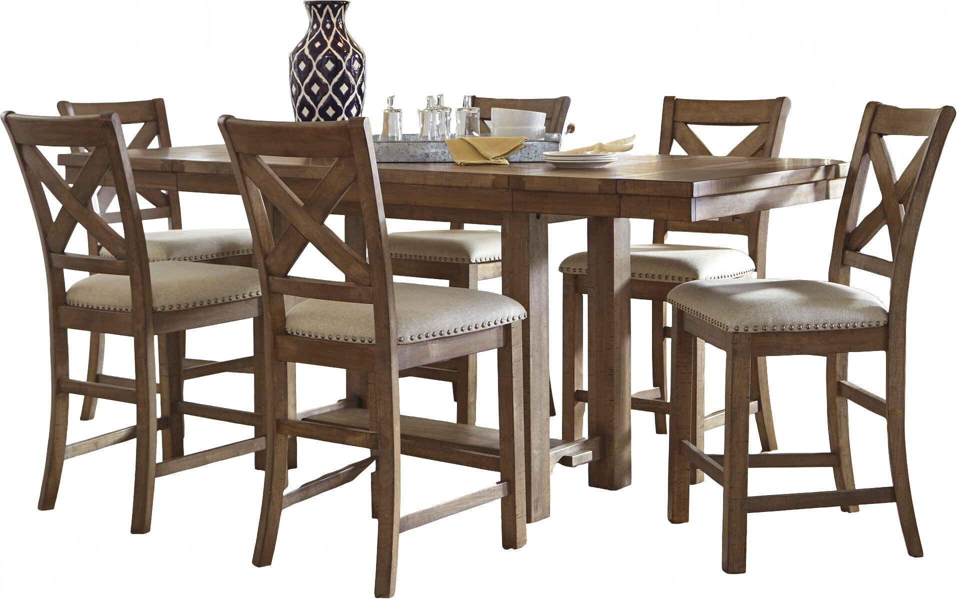 Moriville 7 Piece Pub Set