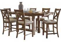  brown pub   bar units   stools   