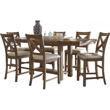 Moriville 7 Piece Pub Set