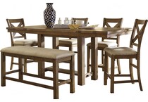  brown pub   bar units   stools   