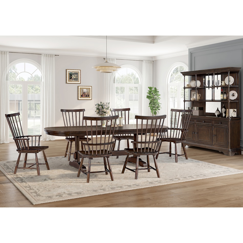  brown dining room   
