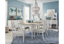  sea pearl and driftwood dining room   