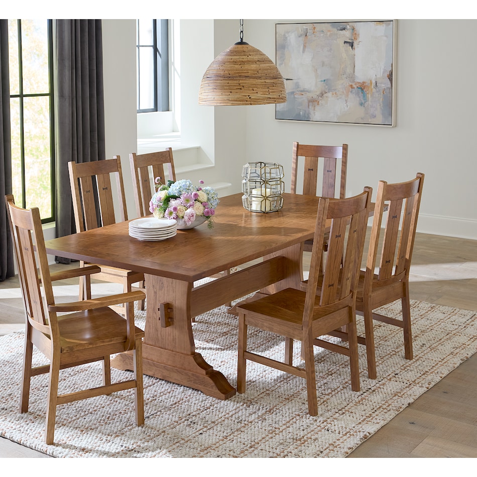  brown dining room   