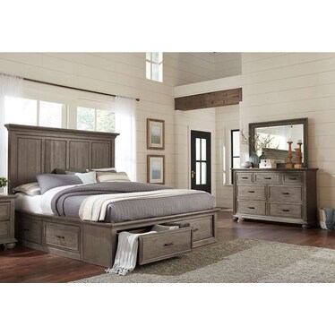 4pc King Storage Bedroom Set