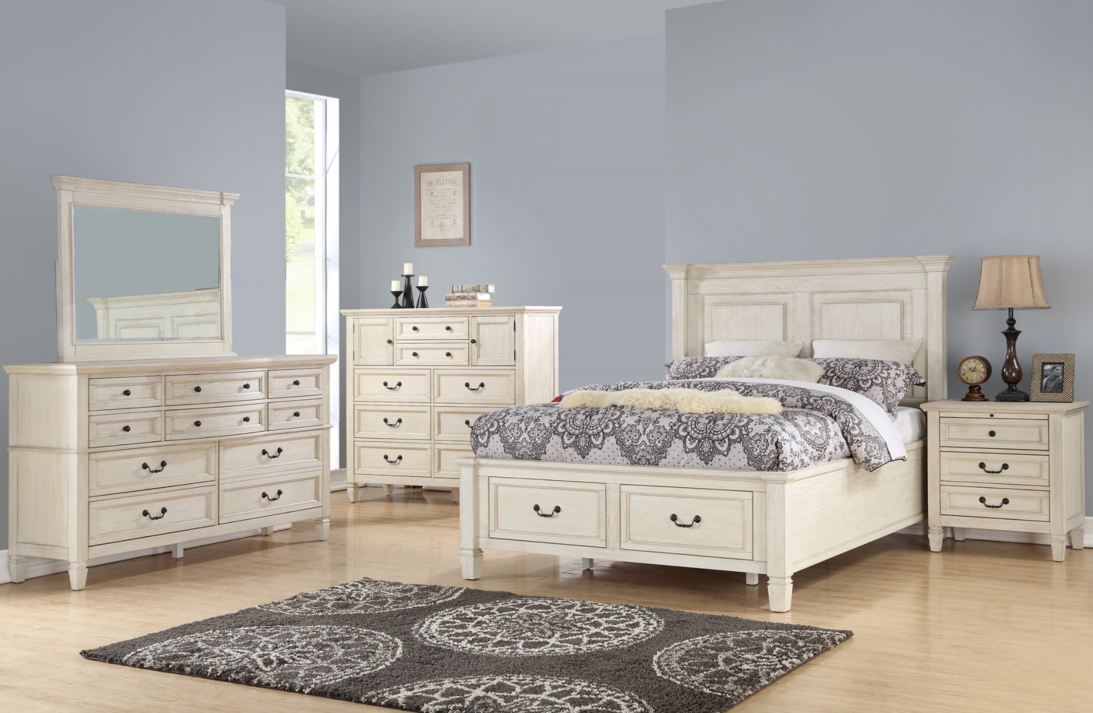 5pc Full Storage Bedroom Set | Cardis