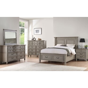 5 Piece Full Storage Bedroom Set