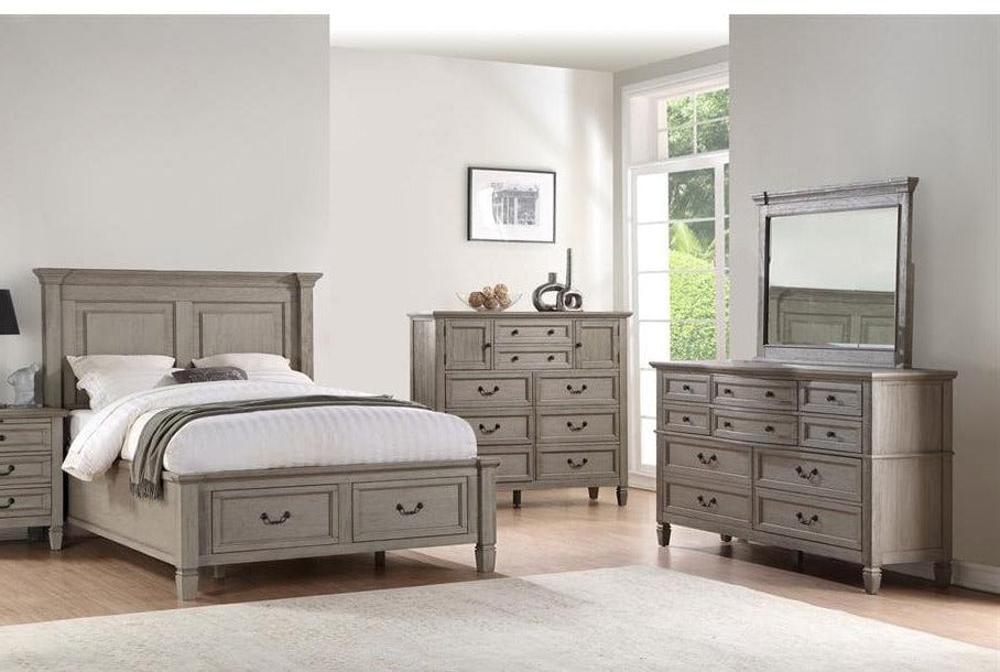 Elm 4 Piece Queen Storage Bedroom