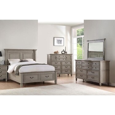 4PC QUEEN STORAGE BEDROOM SET