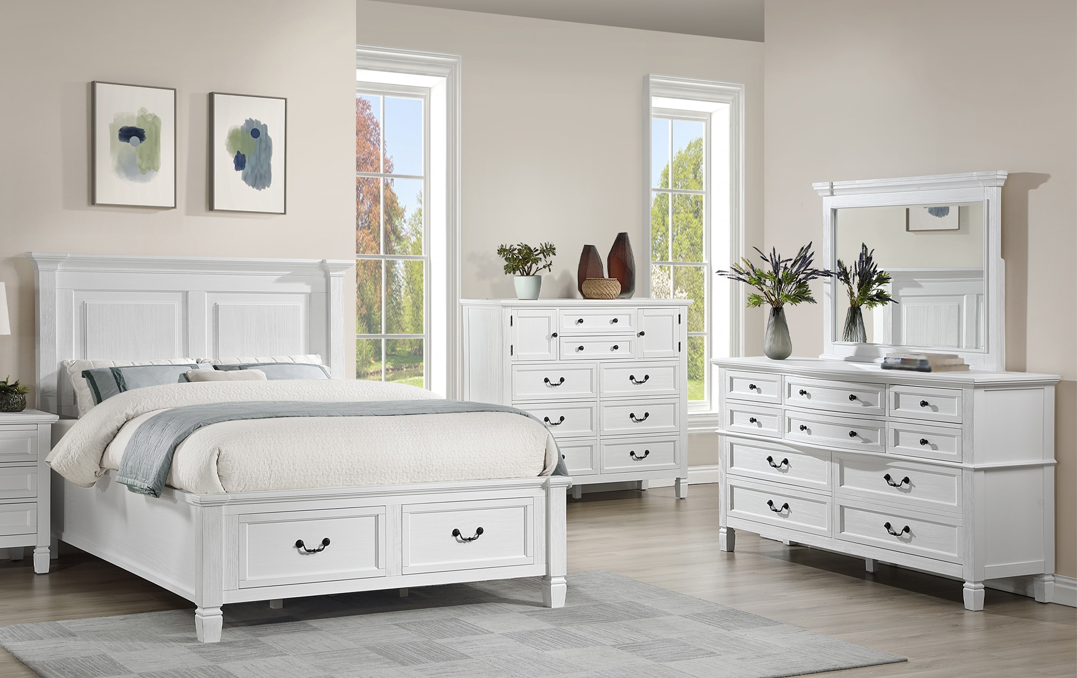 Glasc 4 Piece Full Bedroom