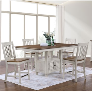 Belmont 5 Piece Counter Height Set