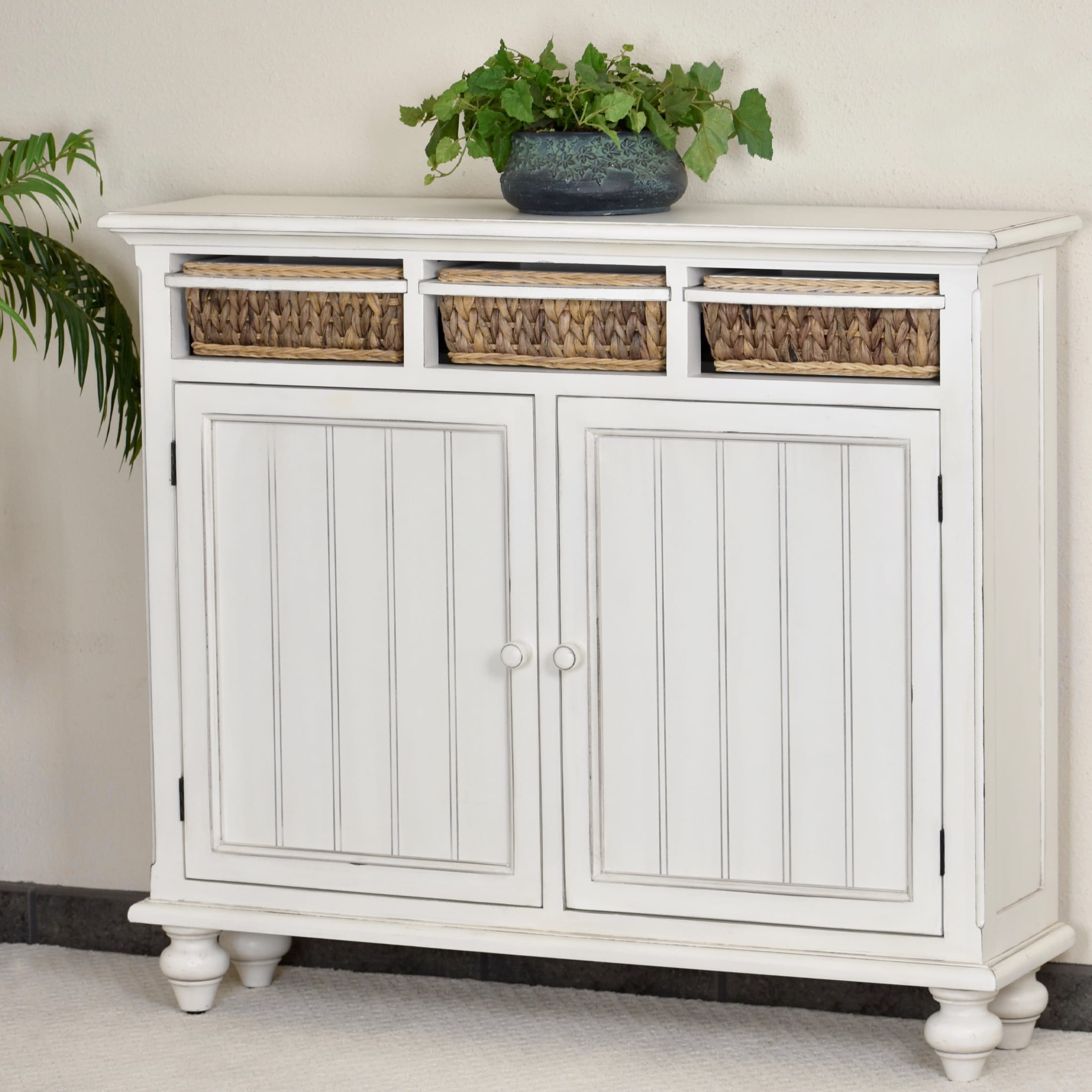 White deals foyer cabinet