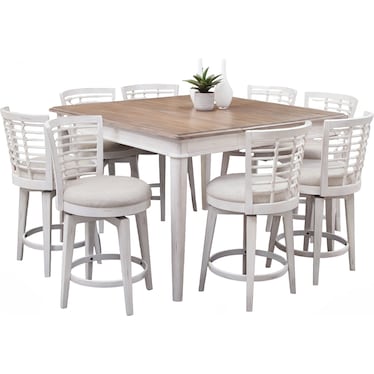 Beach Comber 9 Piece Counter Dining Set