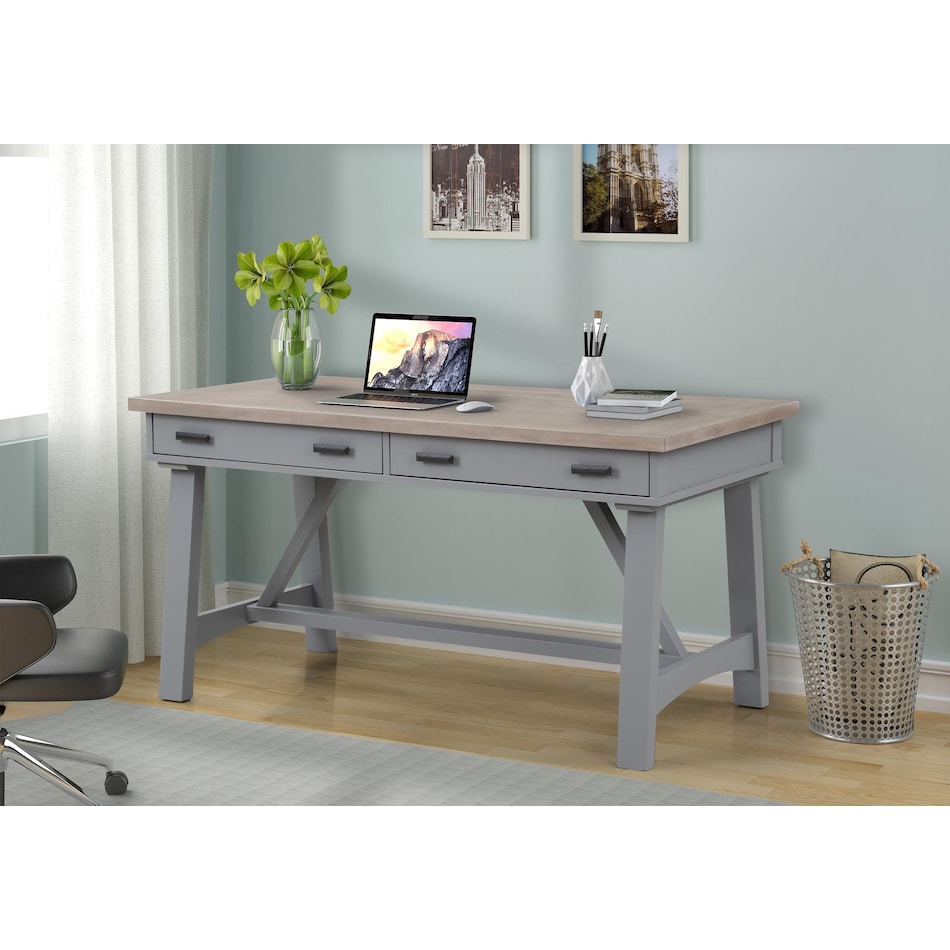  gray home office   
