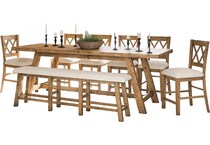  brown pub   bar units   stools   