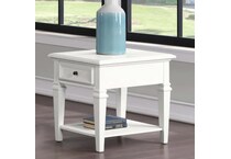  white occasional tables all   