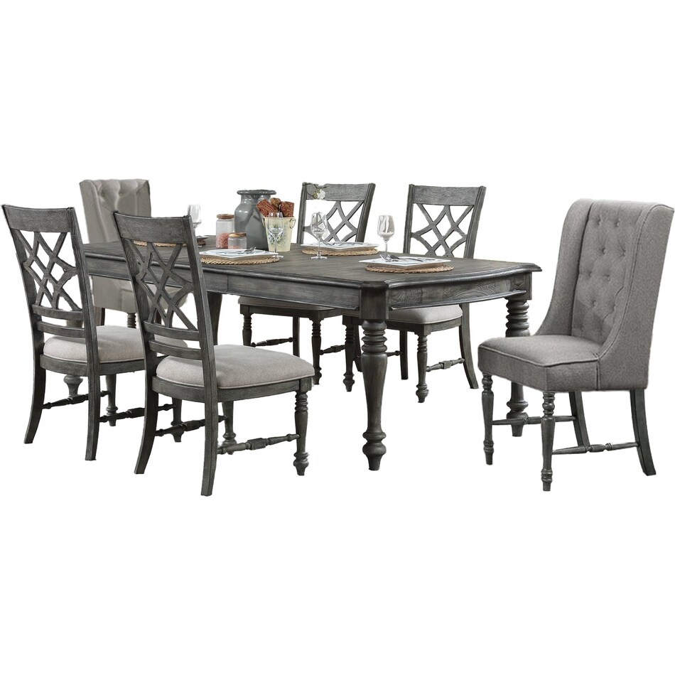  gray dining room   