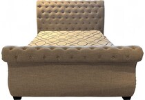  beige metal beds   