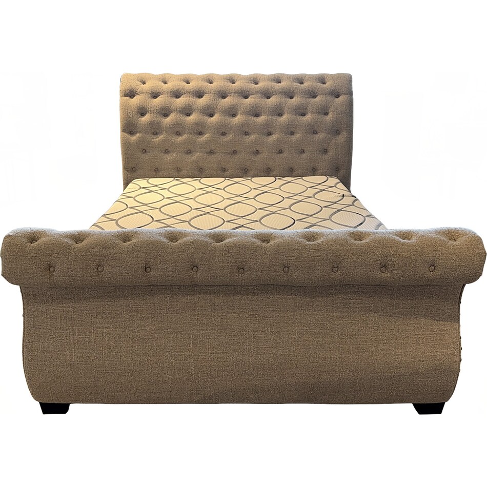  beige metal beds   