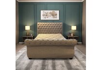  beige metal beds   