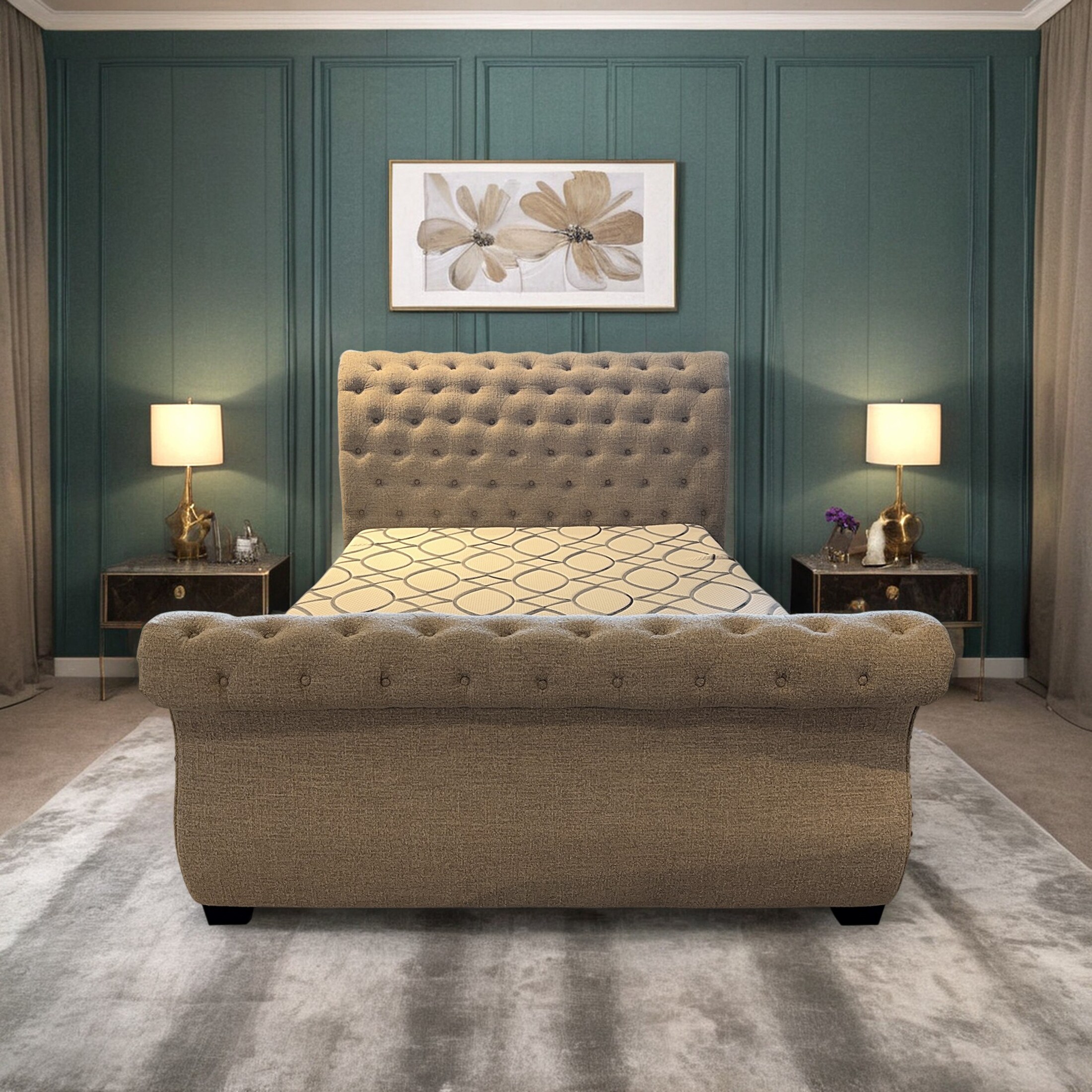 King Upholstered Bed