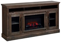  brown fire places   