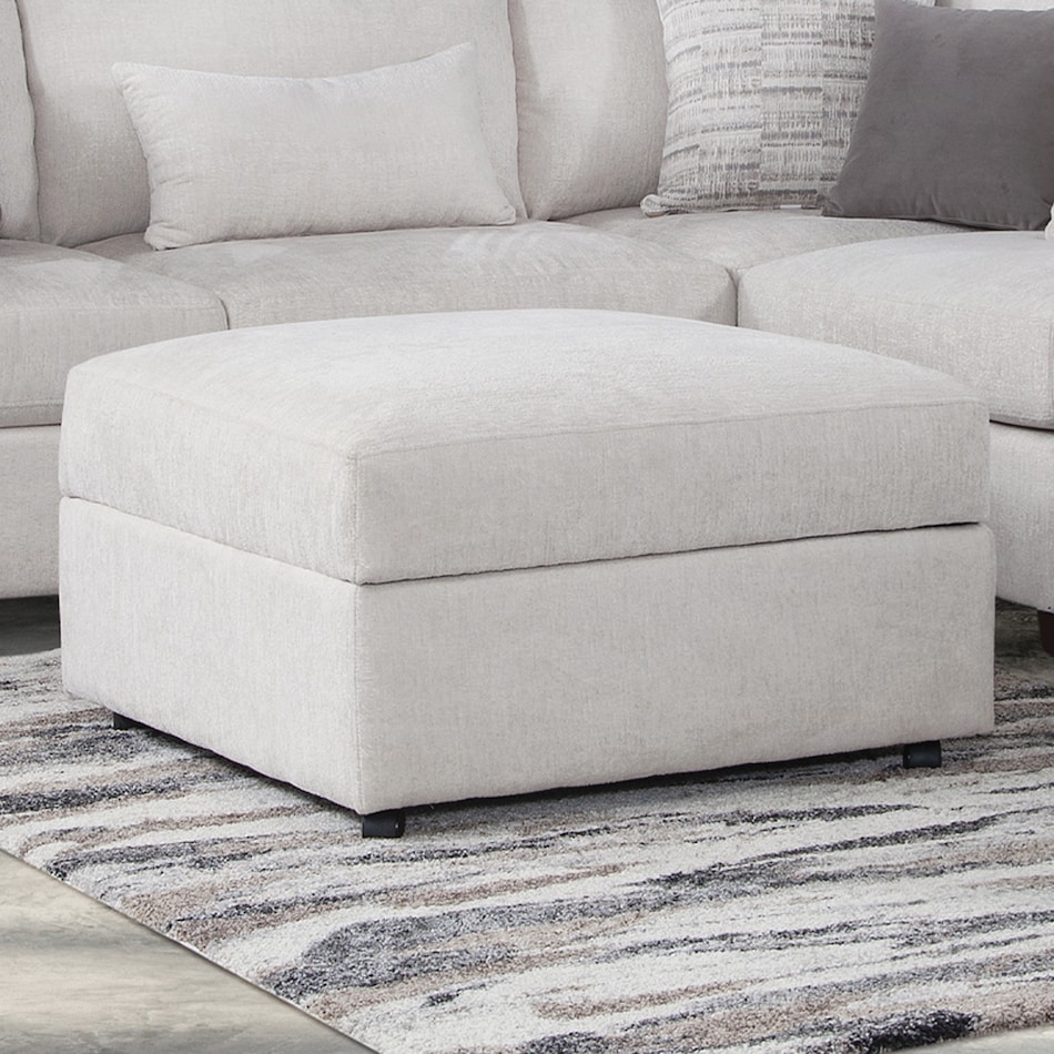  cream ottoman   