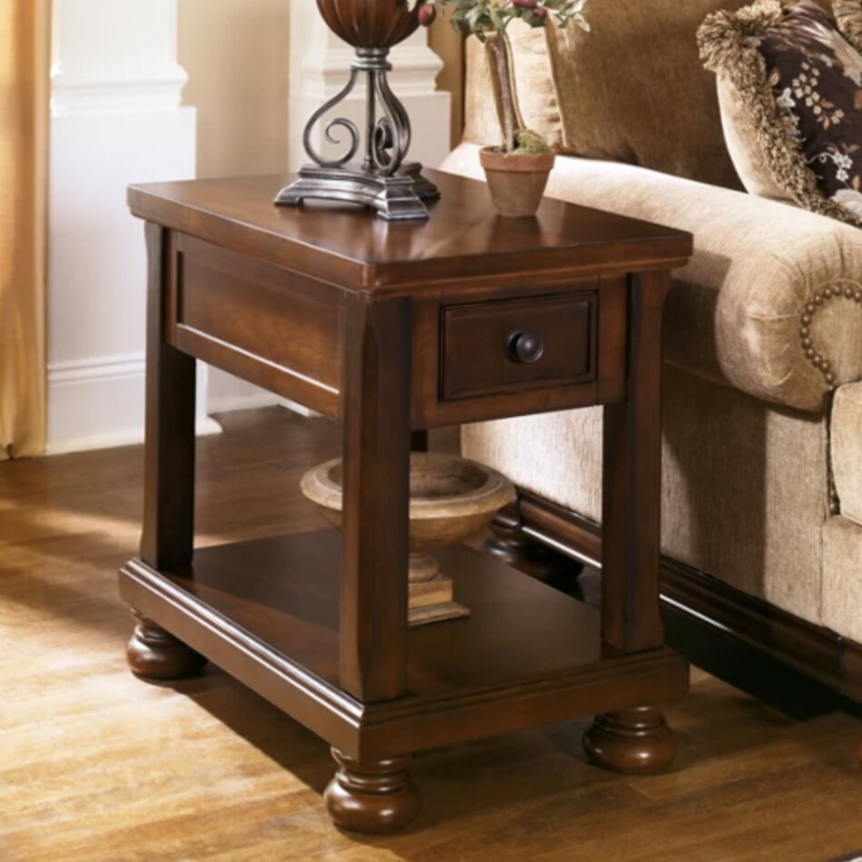  brown occasional tables all   