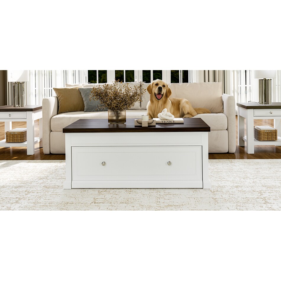  white occasional tables all   