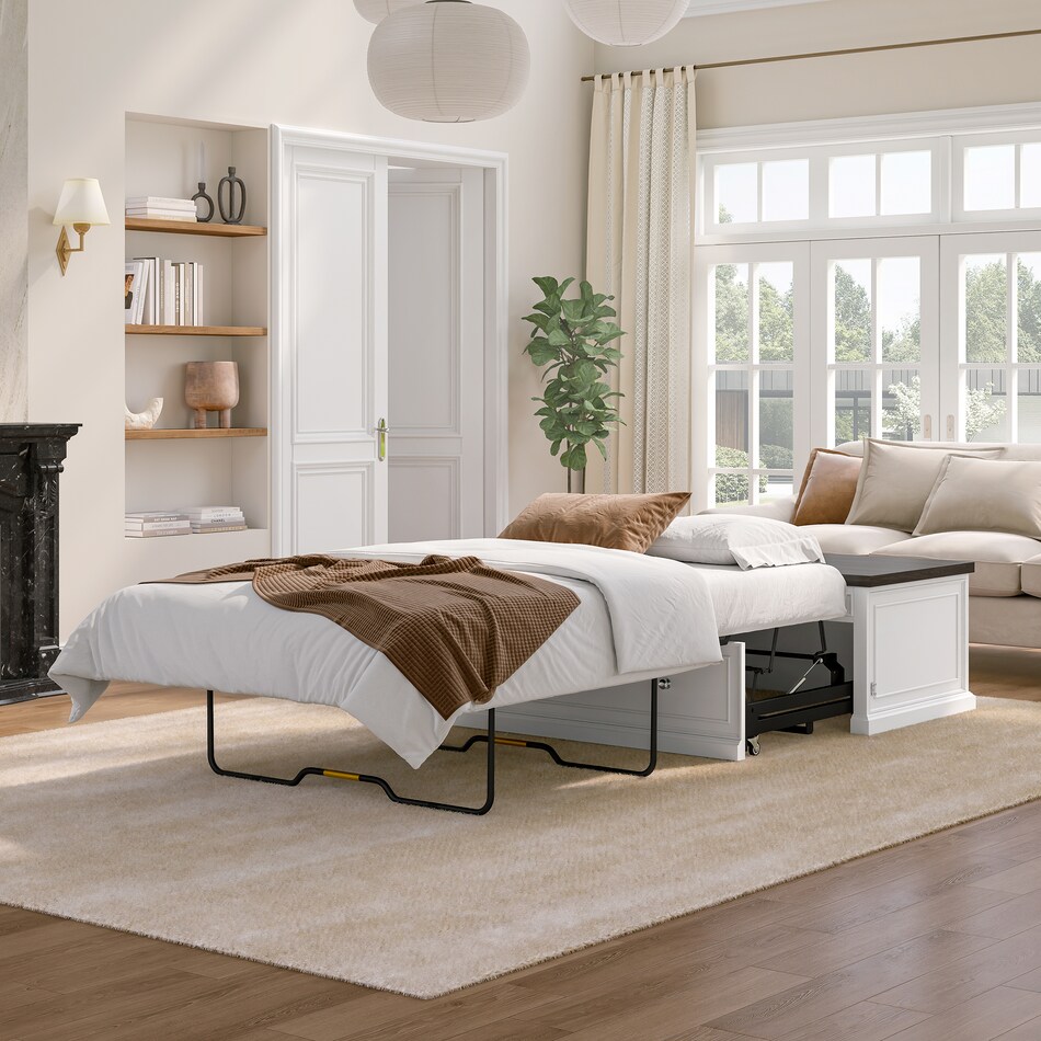  white occasional tables all   