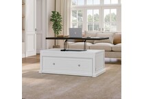  white occasional tables all   