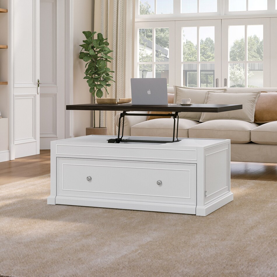  white occasional tables all   