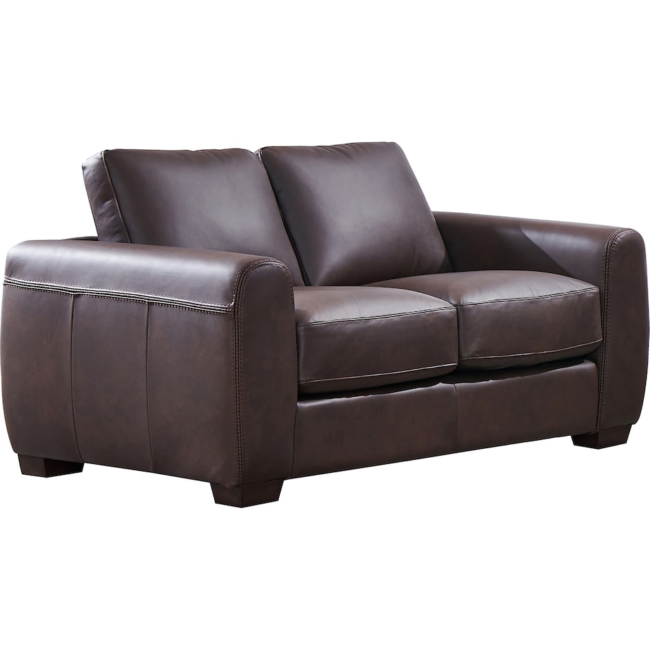  brown loveseat   