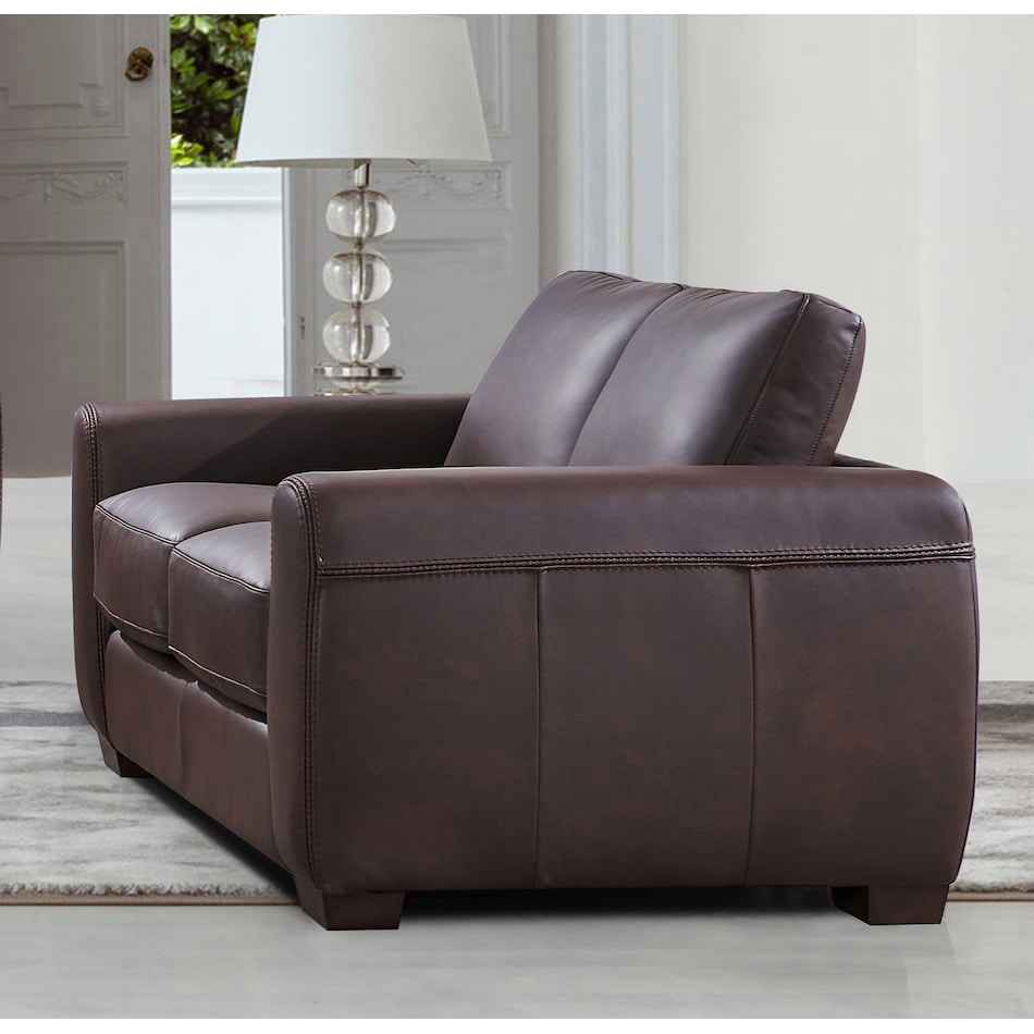  brown loveseat   