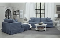  blue sofa   