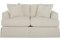  white loveseat   