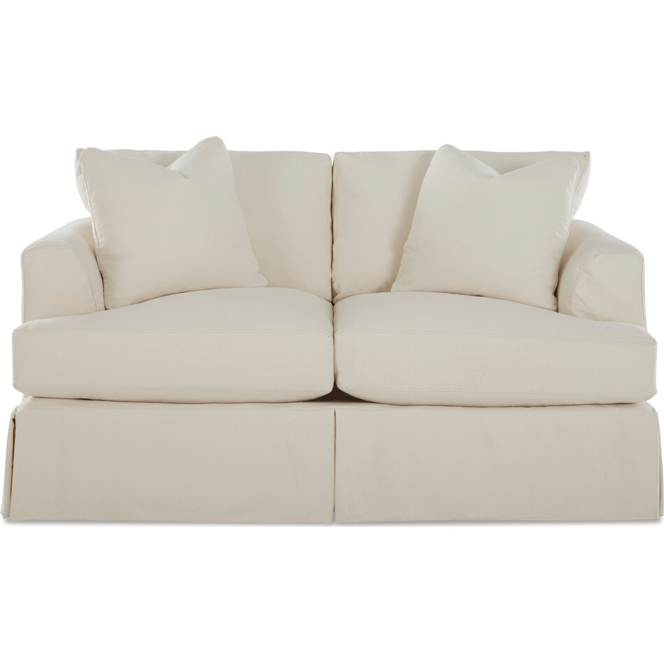  white loveseat   