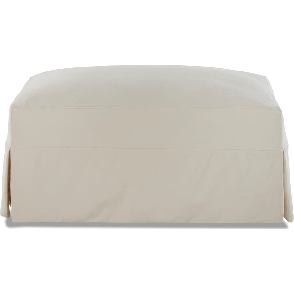  white ottoman   