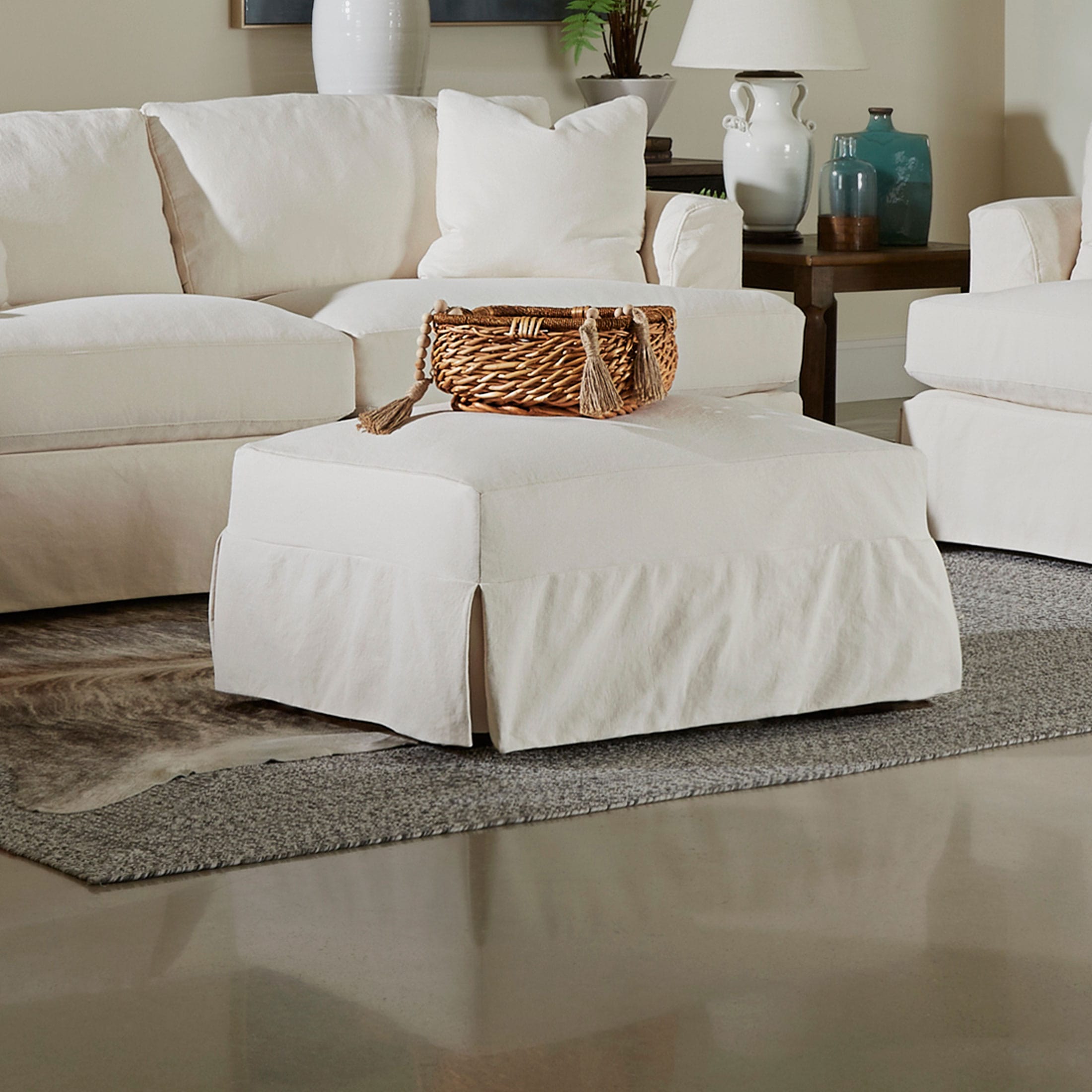 Slipcover Ottoman