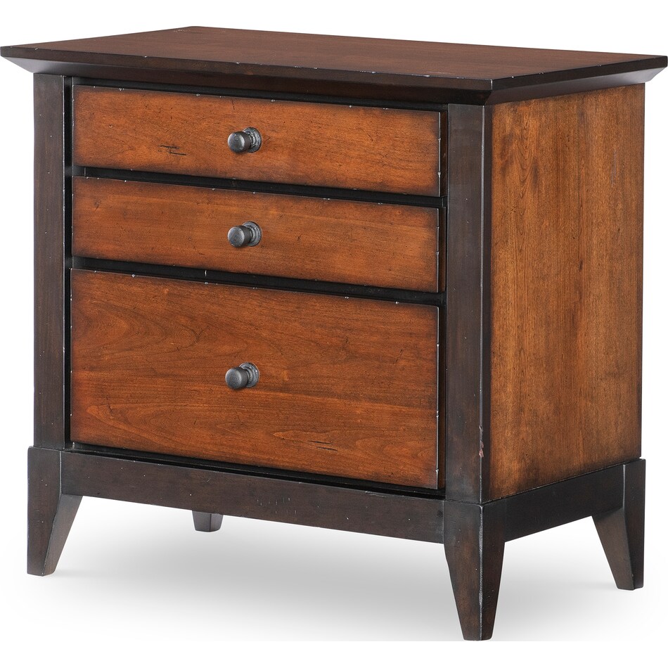  mocha & distressed cherry master bedroom   