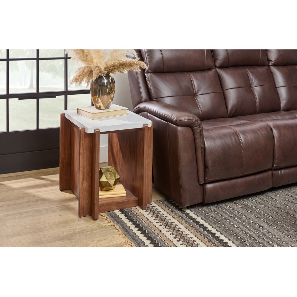  brown occasional tables all   