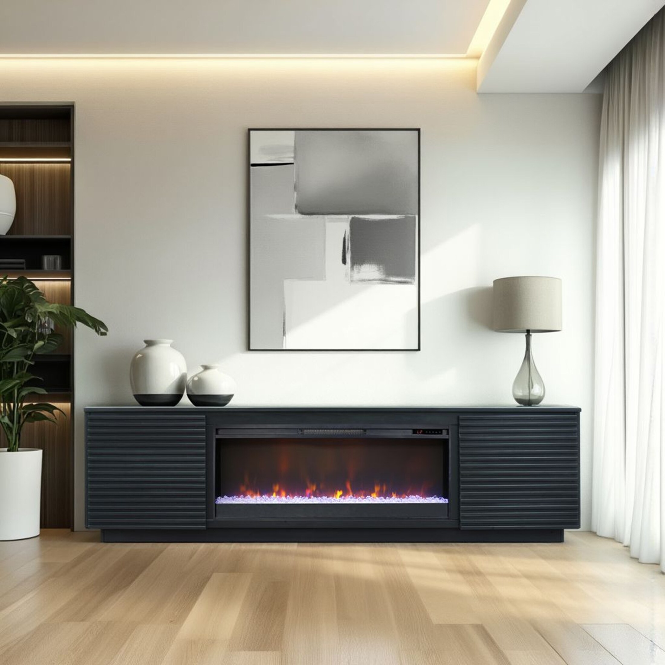 Stardust Media Fireplace