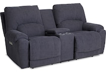  blue loveseat   