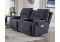  blue loveseat   